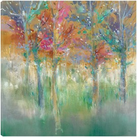 Fine Art Canvas Equinox Canvas Wall Decor by Artist K. Nari for Living Room, Bedroom, Bathroom, Kitchen, Office, Bar, Dining & Guest Room - Ready to Hang - 32 in x 32 in