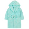 Metzuyan WS-AW22 Kids Girls Plain Dressing Robe Hooded Mint Bath