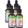 (4 Pack) Organic Vitamin D3 K2 Drops with MCT Oil