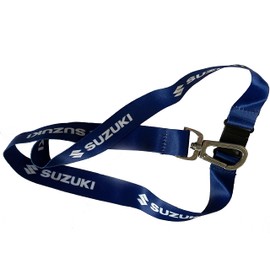 Suzuki Team Blue Lanyard Key Chain Original Blue White