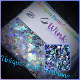 Unique Nail Creations Limited Edition Glitter Mix~WINK~Nail Art/Body Glitter/festiv
