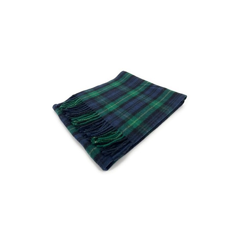 Tartan Travel Knee Throw Blanket 100% New Wool 172cm x