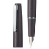 Jinhao 80 - Pluma estilográfica de fibra de carbono cepillada,