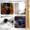 Wooden Aroma Inhaler with Essential Oil Flavored Cores - Scent: