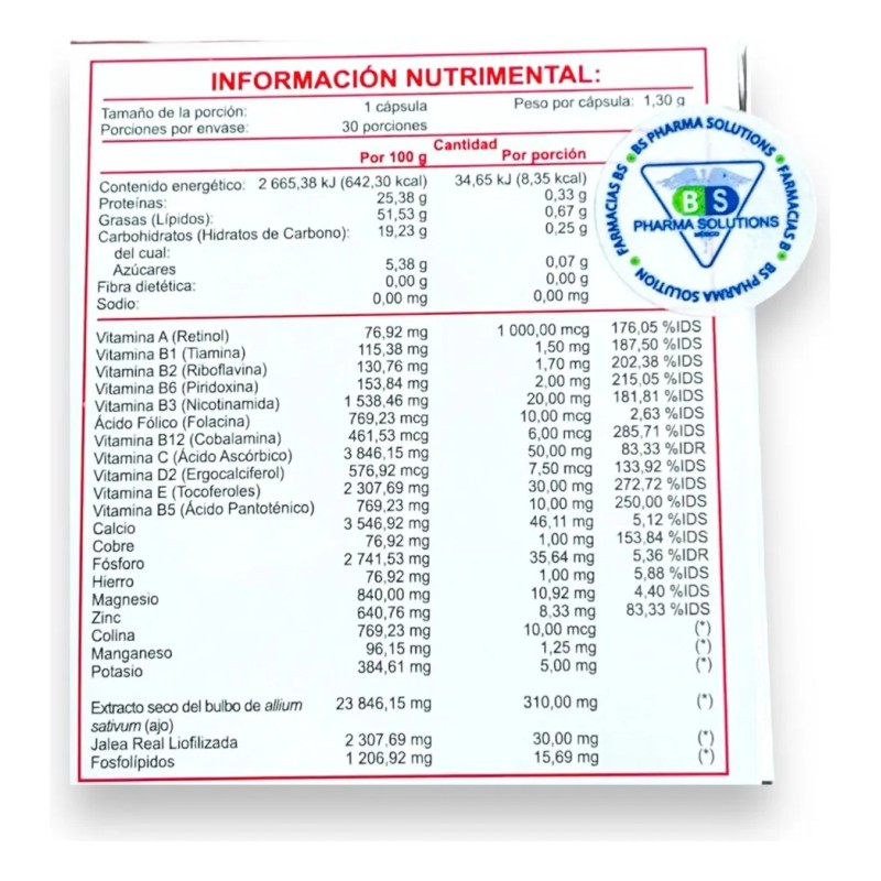 Rocavit C/30 Cápsulas / Vitaminas Y Minerales Cápsulas