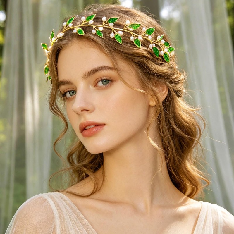 Gold Leaf Hair Vine Bridal Headpiece Wedding Hair Accessories for