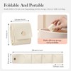 Jwtolp Mini Travel Jewelry Bag, Auxiliaryn Portable Foldable Organizer Case