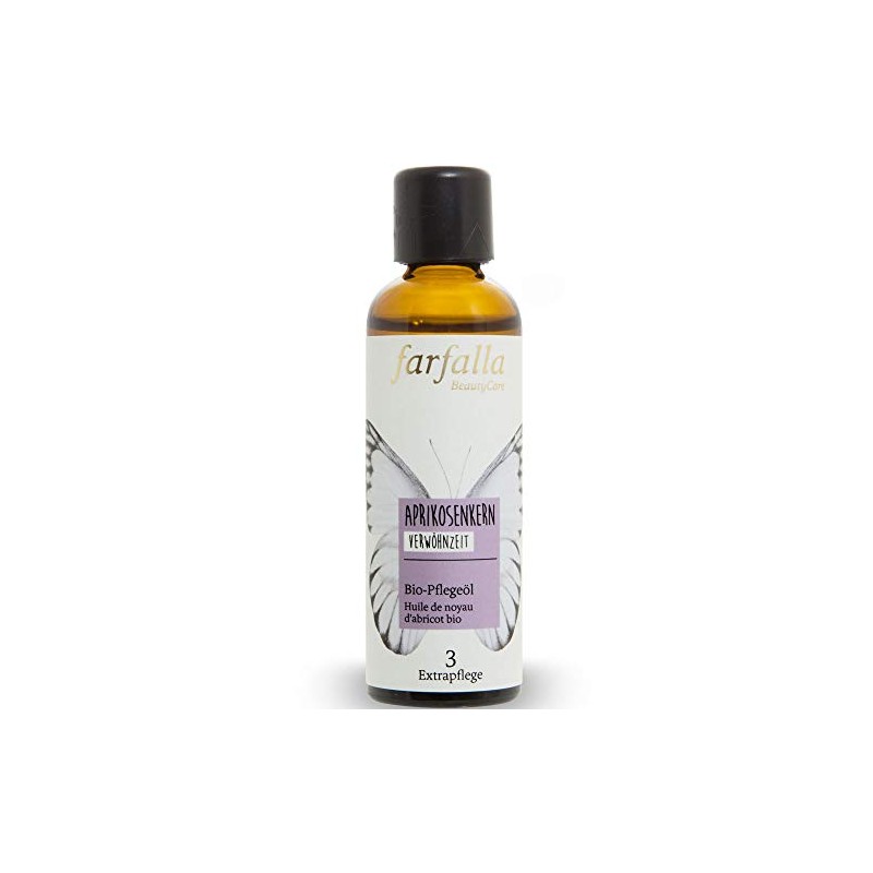 farfalla Organic Apricot Kernel Oil - 75 ml - Intensive