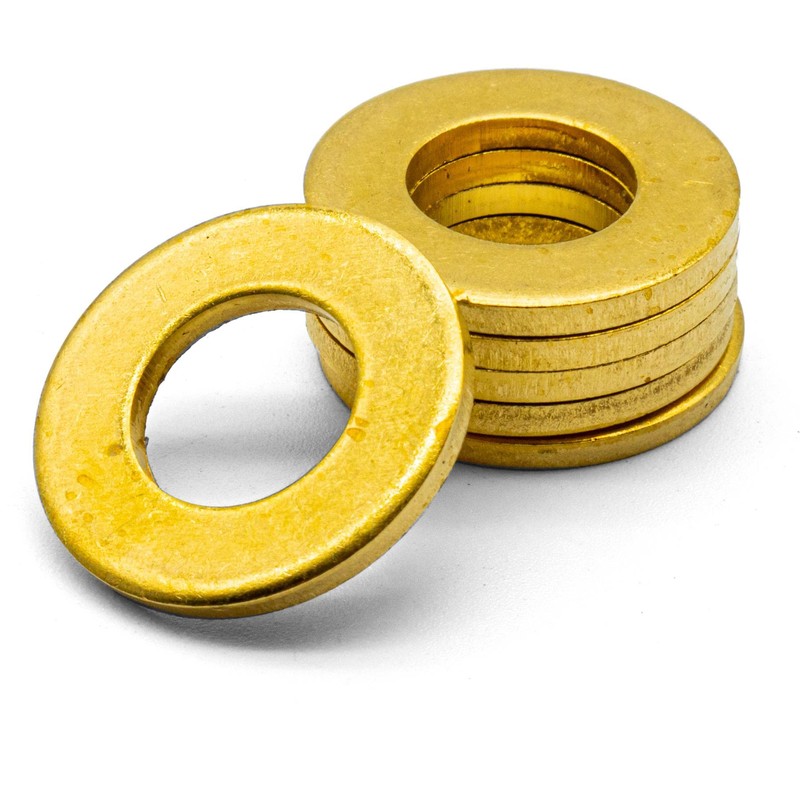 Hippo Hardware M4 (4mm) Solid Brass Form A Flat Washers