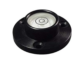 Driak 2PC 32mm/1.34"Mini Spirit Level Bubble Circular Vial Bullseye Level Round Bubble Level Black Angle Clear Mini Round Bubble Spirit Level with Mounting Holes