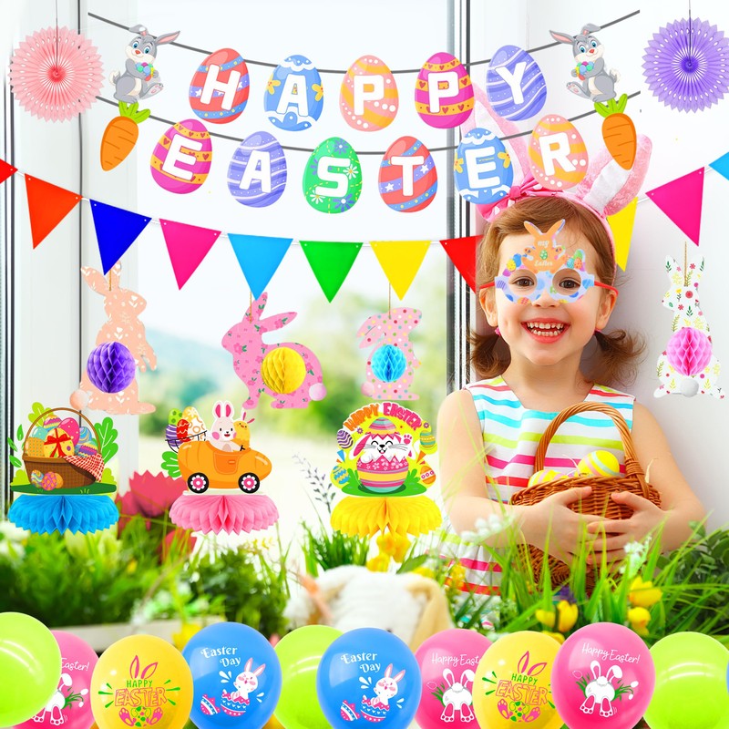 Abitoncc Easter Party Decorations Easter Decorations Happy Easter Banner Easter