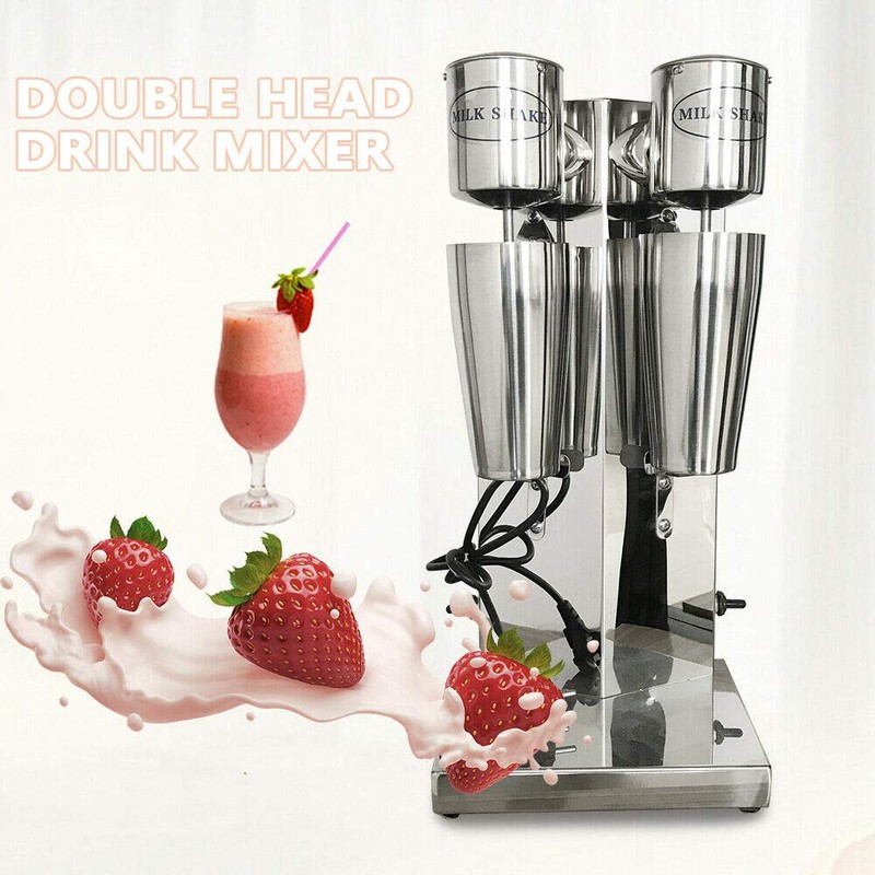 Commercial Electric Milkshake Maker, Stainless Steel Milk Shake Machine Cocktail