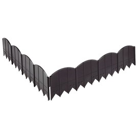 20' Choppers Heavy-Duty Hammer-in Edging - Corner and T Connectors Included - Black