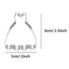 ZDYWY Princess Dress Skirt Shaped Cookie Cutter