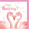 Flamingo Birthday card - Fun Quality Blank Birthday Card for
