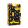 Tuulkit 18 Piece Ratchet T-Handle Screwdriver Set, Portable Tool Kit