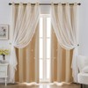 Indistar Star Hollow Out Blackout Curtains for Kids Room -
