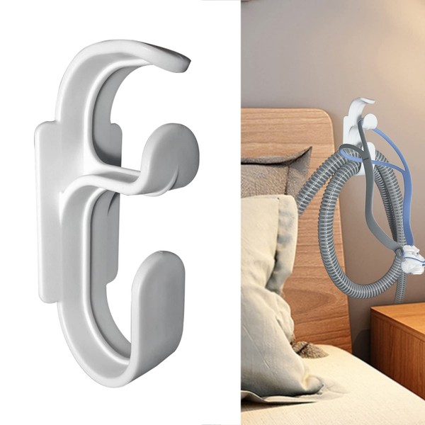 CPAP Hose Hanger with Anti-Unhook Feature - CPAP Mask Hook & CPAP Tubing Holder - CPAP Hose Organizer Avoids CPAP Hose Tangle and Allows You to Sleep Better (1)