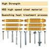 Llewyn Screw Extractor Damaged Screw-Remover - 6 Pcs HSS 6542