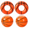 4 Pcs Baseball Inflatable Pool Floats Basketball, Tubes Balls