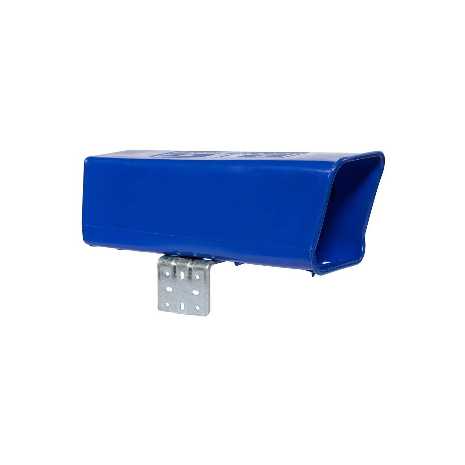 Plastic Newspaper Delivery Tube Box Receptacle & Mounting Bracket, Blue