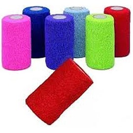 FlexWrap EZ Tear Blue 18 Count 4" Bandaging Tape Flexible Wrap Equine Small Animal