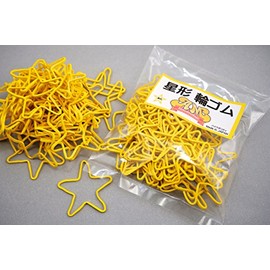 Alchemist Magic Stargazer Star-shaped Rubber Bands, Color Variations, Pack of 60 (Yellow)