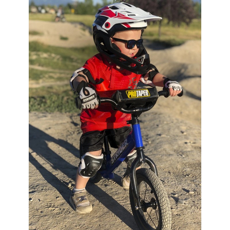 Strider Elbow & Knee Pads Black, Kids 18mo-5yr, Durable, Washable,