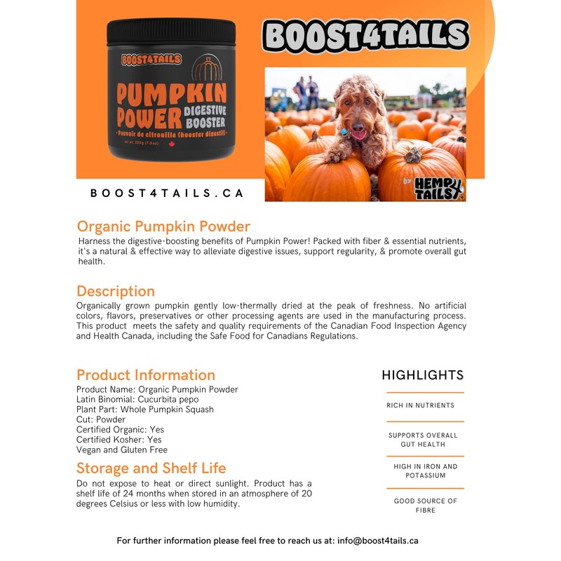 Boost 4 Tails Pumpkin Power Digestive Booster