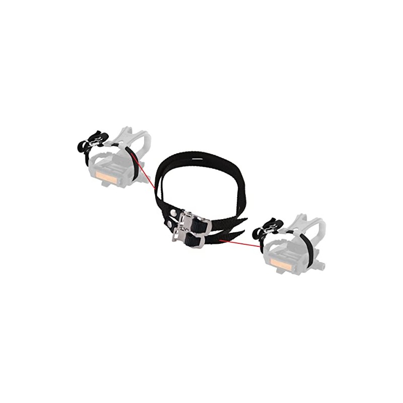cyclingcolors 2x bike pedal straps with chrome clamps cycling fixie