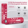 21700 3.7V Battery Rechargeable Batteries 3.7 Volt 5000mAh Li-ion Flat