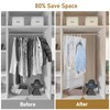 QH7 4 Pack Hanging Vacuum Storage Bags Space Saving Bags