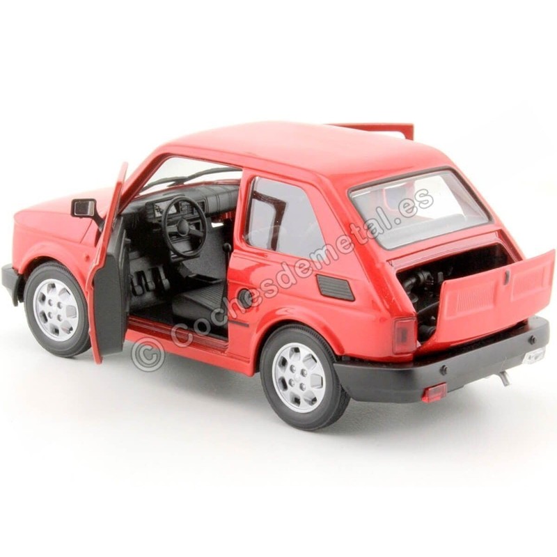 Fiat 126, rot, 0, Modellauto, Fertigmodell, Welly 1:24
