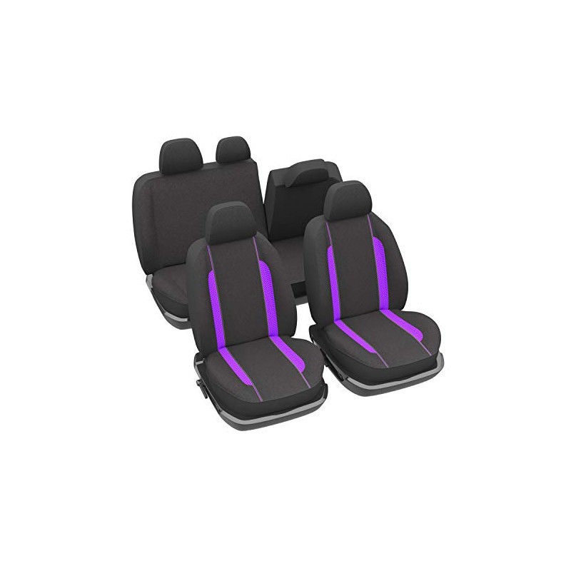 DBS 1012867 Universal Non-Slip Washable Car Seat Covers Purple