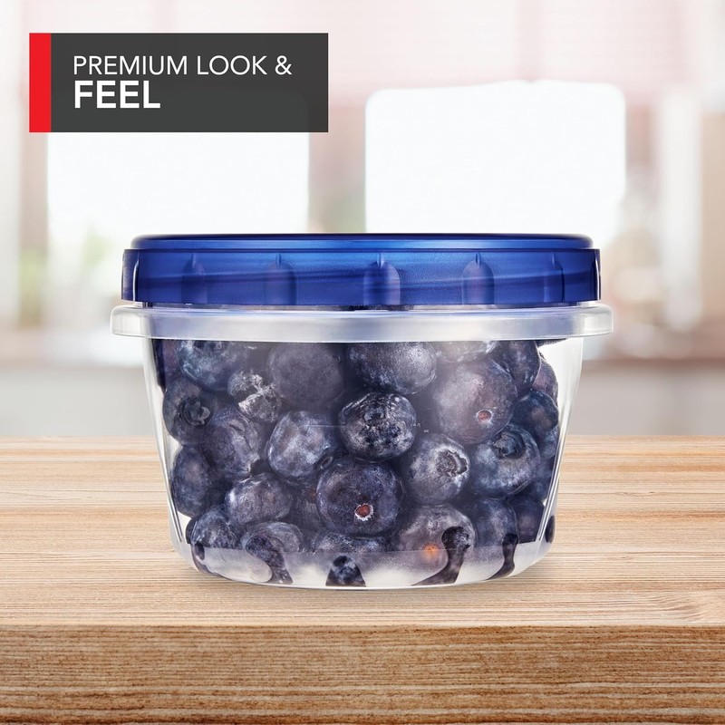 Stock Your Home 16oz Plastic Containers with Twist Top Lids