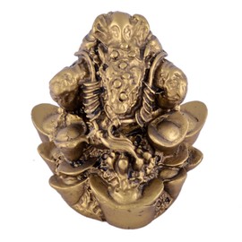 Feng Shui Money Lucky Oriental Chinese Three Leg I Ching Coin Frog Toad W Free Mxsabrina Red String Bracelet D1032 by juanxian