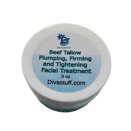 Diva Stuff Beef Tallow Plumping, Firming and Tightening Facial Treatment, .5 oz, With Hyaluronic Acid