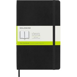 Moleskine Libreta Clásica Grande Negra Hoja Blanca Pasta Suave