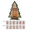 Advent Calendar 2024 Christmas Tree Decor, Rustic Wooden Tree Decorations