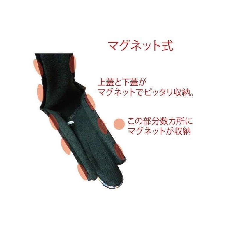 肉球刺繍入り ゴルフヘッドカバー マグネット式 ドライバー用 フェアウェイ用 ユーティリティー用 (ブラック/オレンジ, ユーティリティー用)