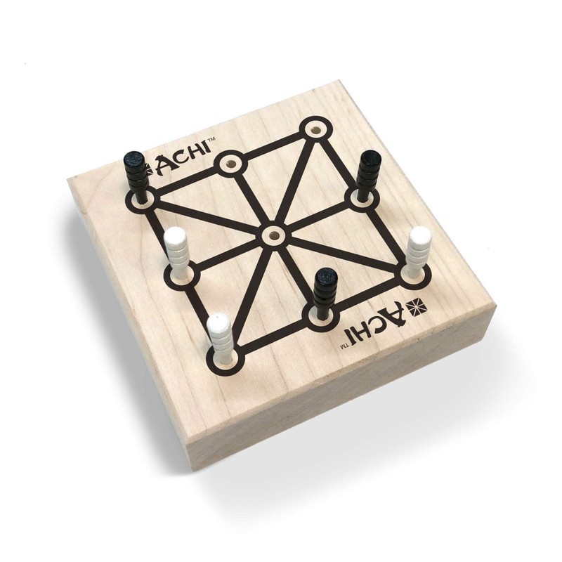 Achi Strategy peg Game from Ghana