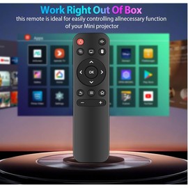Muvxeznli Replacement Remote for Mini Projector,Compatible with Magcubic HY300Pro,HIPPUS HY300Pro,Aubor HY300Pro,Xgody HY300Pro, Mini Projector.