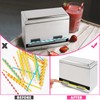 Creproly Stainless Steel Straw Dispenser Holder with Metal Lid Reusable