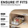 Simple Houseware Pull-Out Cabinet Sliding Basket Organizer, 17.2" D x