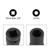 TOP-VIGOR 3/4-Inch Drive by 21mm Deep Impact Socket, 6-Point, Durable