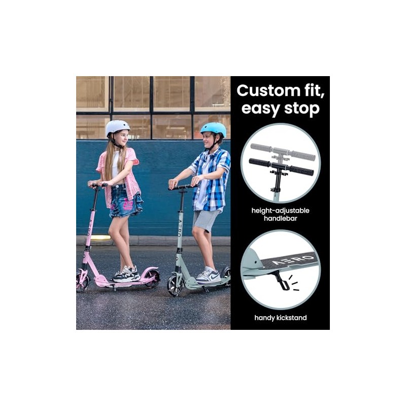 AERO MOBILITY Kick Scooter for Kids 6+, Teens & Adults