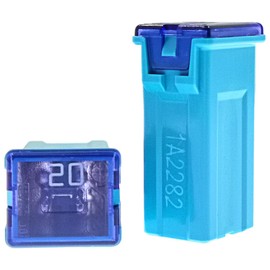 Yoiilnz 10 pcs 20Amp Automotive Fuse Tall JCASE Box Shaped Fuse for Ford, Chevy/GM, Nissan, and Toyota Pickup Trucks, Cars and SUVs (Tall 20 Amp)