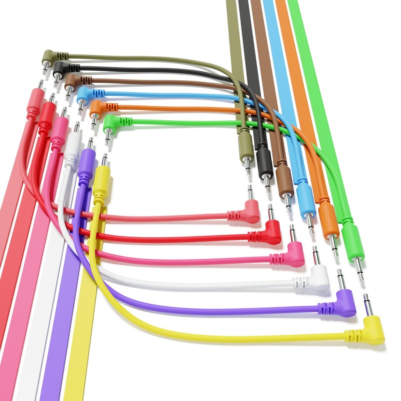 ExcelValley - Hybrid Mono Modular Patch Cables - TS 3.5mm