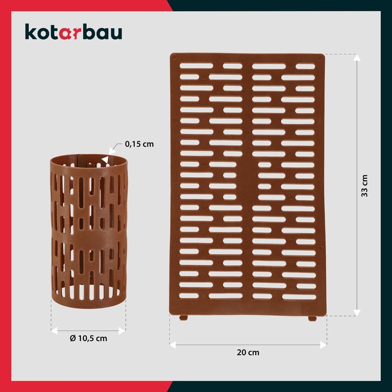 KOTARBAU® Tree Protection Wild Bite Set of 4 20 cm