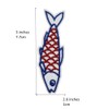 3'' Sardines Fish Summer Embroidered Iron-On Patches